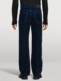 Velvet Straight-Leg Jeans