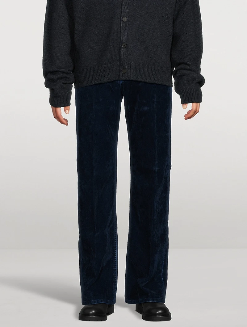 Velvet Straight-Leg Jeans