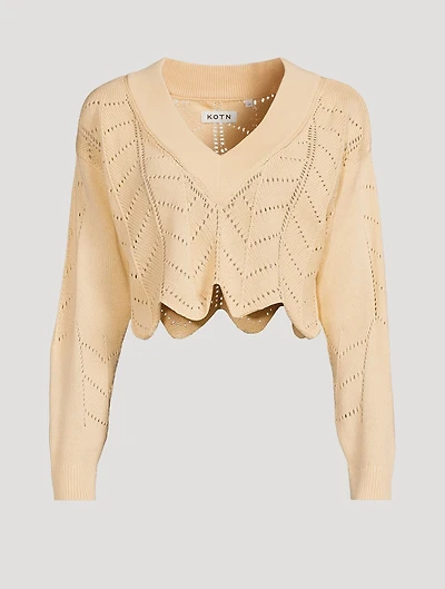 Omri Herringbone-Knit Sweater