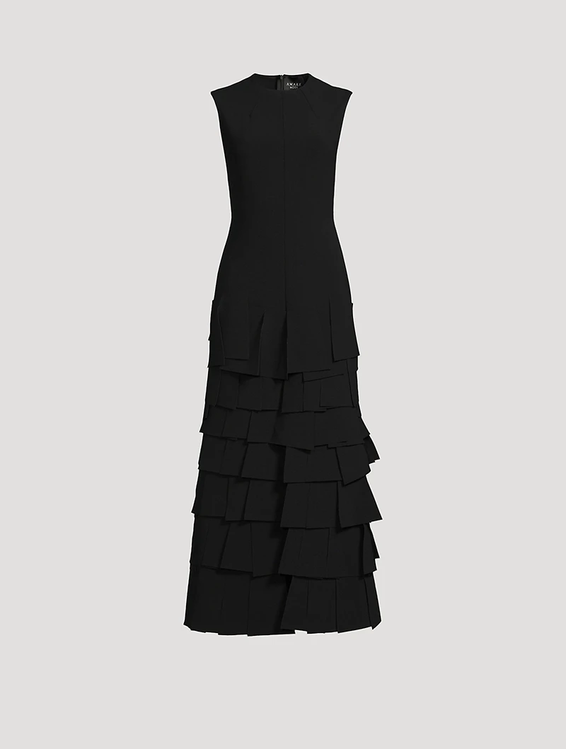 Multi Rectangle Crêpe Maxi Dress