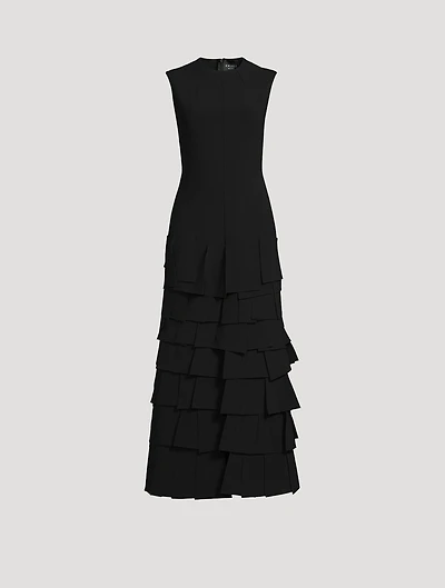 Multi Rectangle Crêpe Maxi Dress