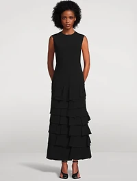 Multi Rectangle Crêpe Maxi Dress