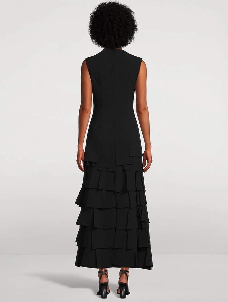 Multi Rectangle Crêpe Maxi Dress