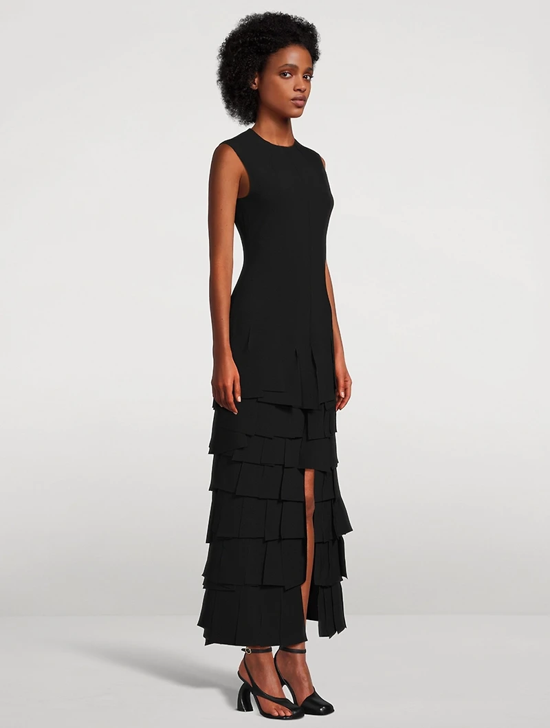 Multi Rectangle Crêpe Maxi Dress