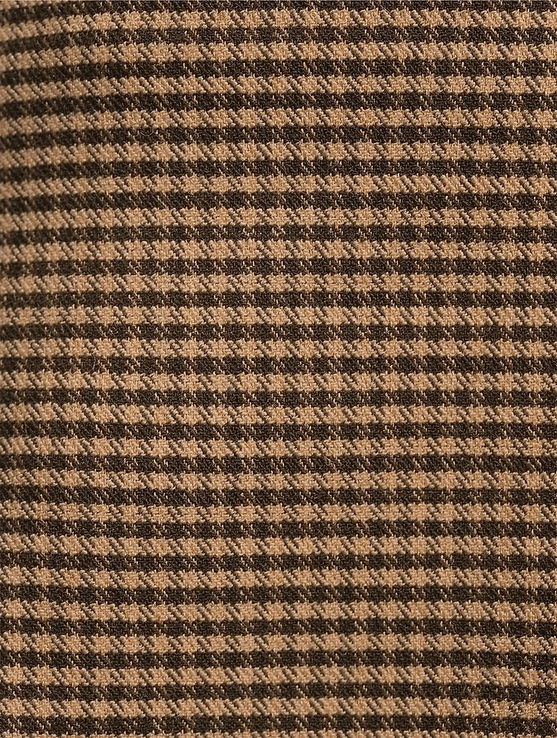 Split-Cuff Jacket Gingham Print