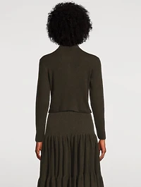 Cashmere Silk Cropped Cardigan
