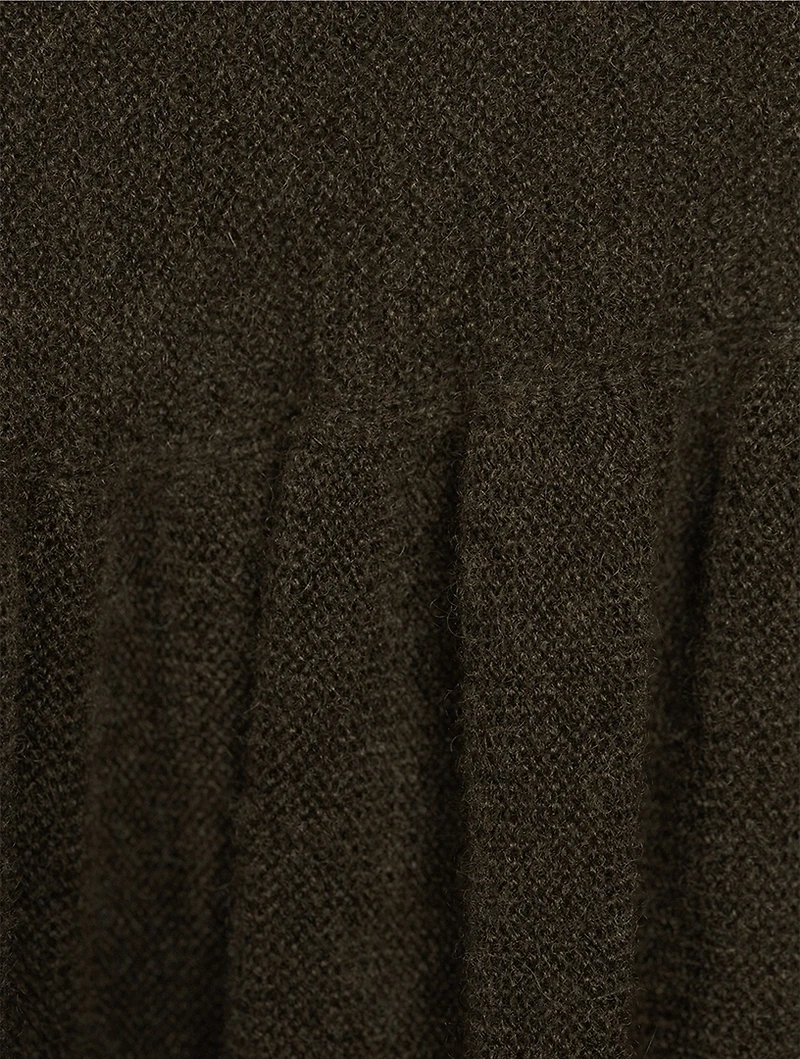 Cascades Cashmere Silk Midi Skirt