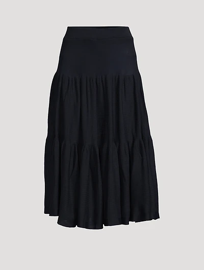Cascades Tiered Maxi Skirt