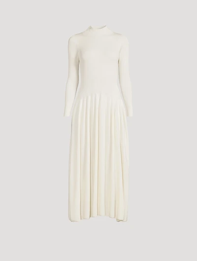 Ribbed Silk Maxi Dress