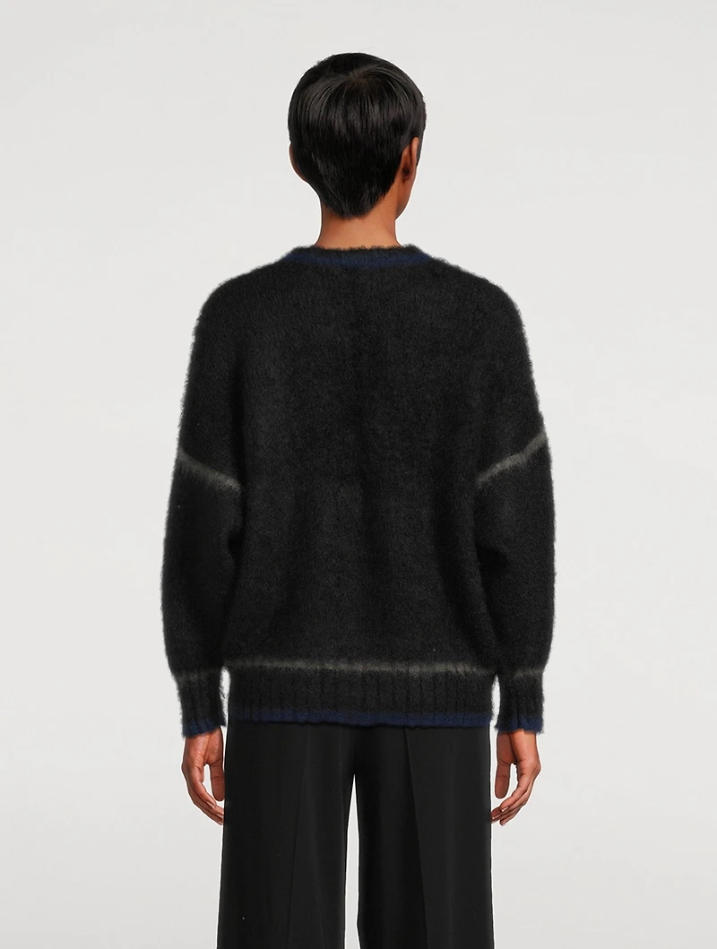 Contrast Seam Sweater