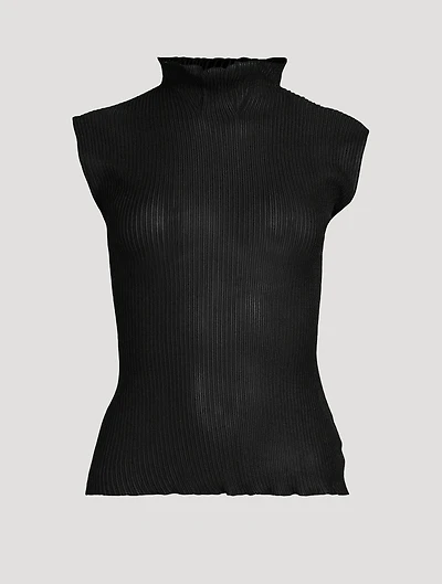 Sheer Mockneck Top