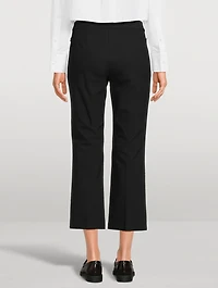 Stretch Twill Kick Flare Trousers