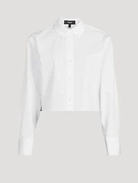 Cropped Poplin Shirt