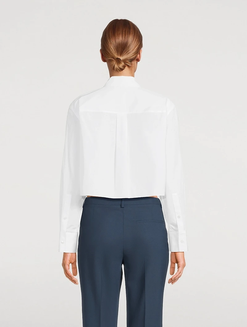 Cropped Poplin Shirt