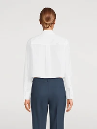 Cropped Poplin Shirt