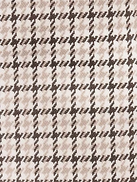 Stretch Kick Flare Trousers Micro Houndstooth Print