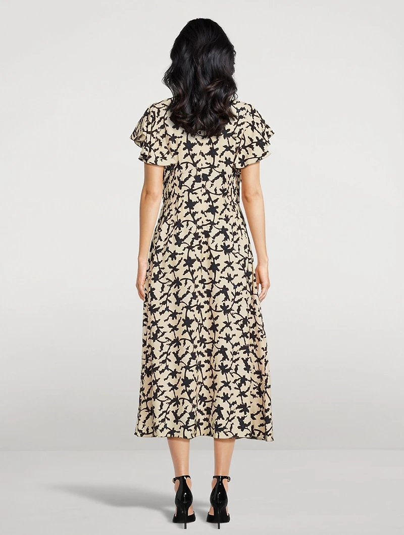 Anais Midi Dress Floral Print