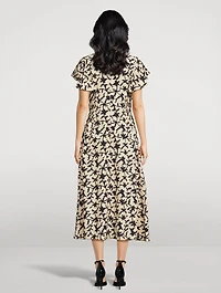 Anais Midi Dress Floral Print
