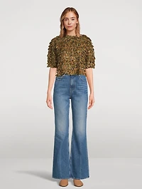 Carmella Ruffled Blouse Paisley Print