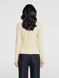 Asha Ruffled Wool Sweater