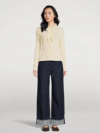 Asha Ruffled Wool Sweater
