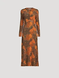 Naia Printed Stretch Midi Dress