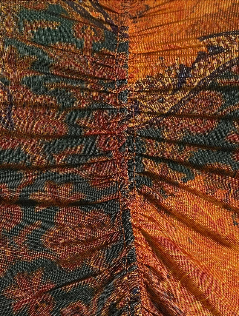 Naia Printed Stretch Midi Dress