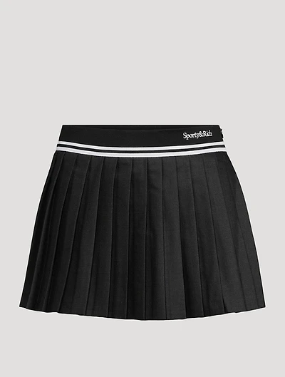 Abigail Pleated Wool Tennis Skirt