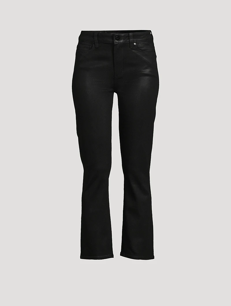 Cindy Coated Straight-Leg Jeans