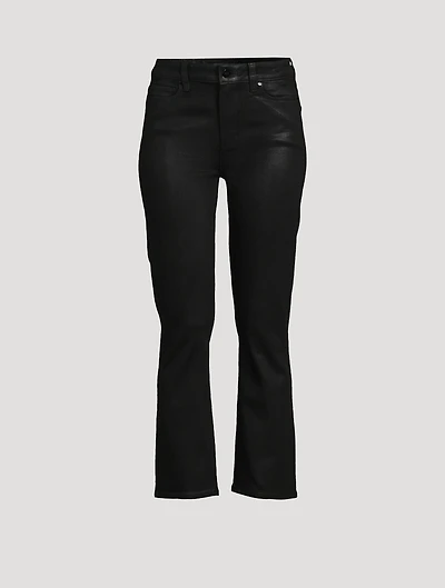 Cindy Coated Straight-Leg Jeans