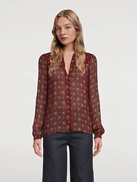 Monika Silk Blouse Floral Print