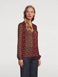 Monika Silk Blouse Floral Print