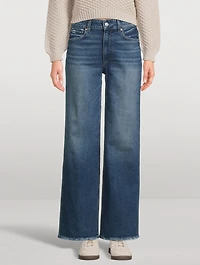 Sasha Wide-Leg Distressed Jeans