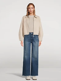 Sasha Wide-Leg Distressed Jeans