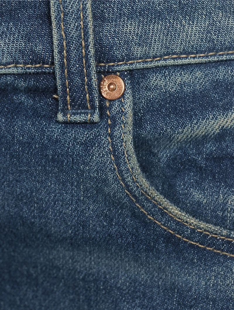 Sasha Wide-Leg Distressed Jeans