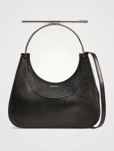 T-Bar Leather Top Handle Bag