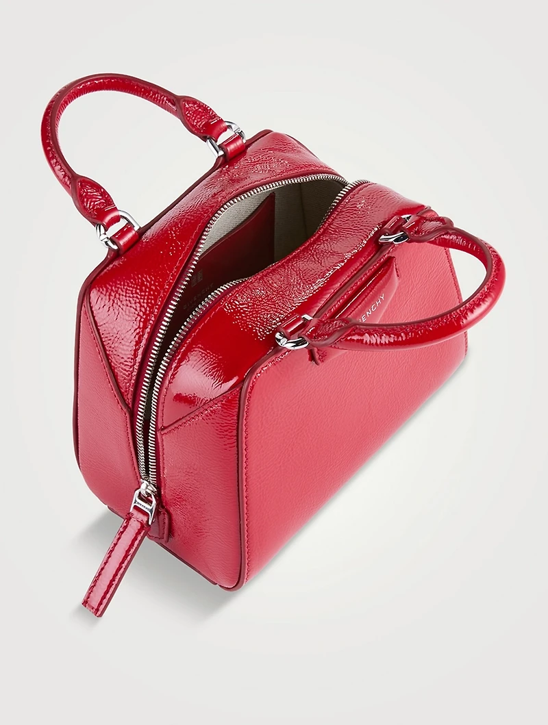 Nano Antigona Cube Patent Leather Bag