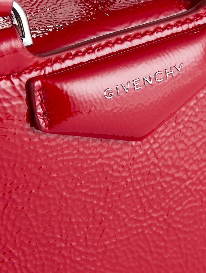 Nano Antigona Cube Patent Leather Bag