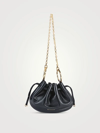 Mini Pumpkin Leather Shoulder Bag