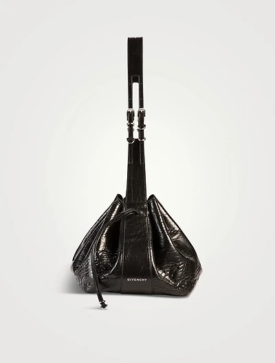 Medium Pumpkin Patent Leather Shoulder Bag