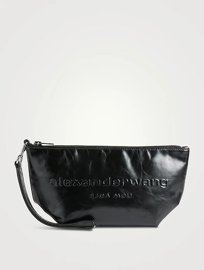 Punch Leather Wristlet