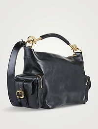 Medium Camera Leather Shoulder Bag