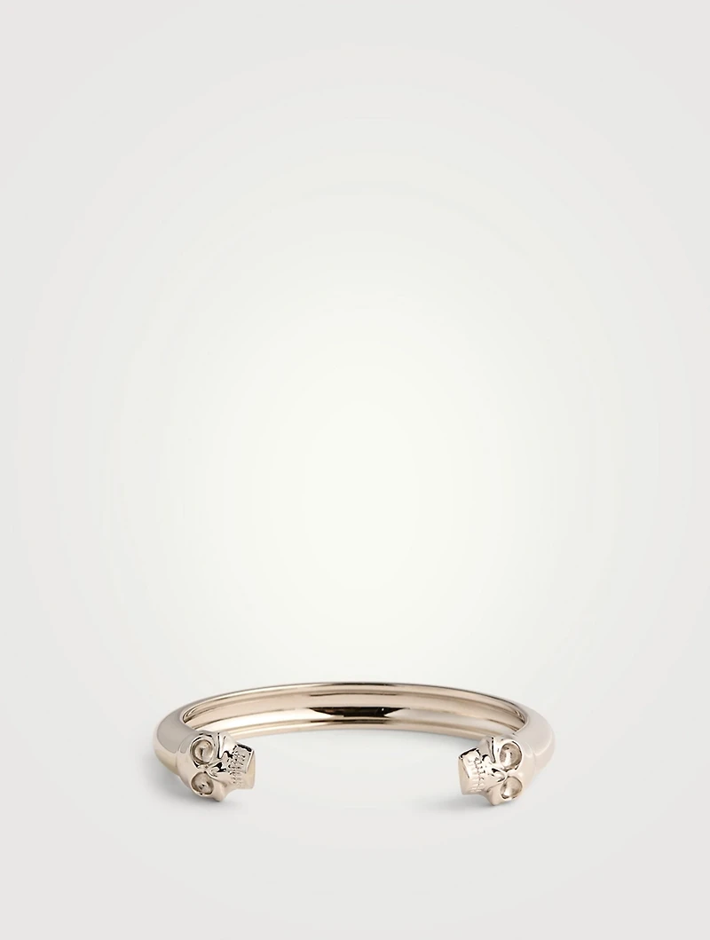 Twin Skull Bangle Bracelet