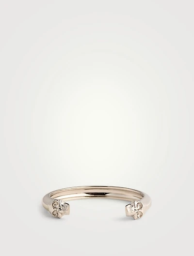 Twin Skull Bangle Bracelet