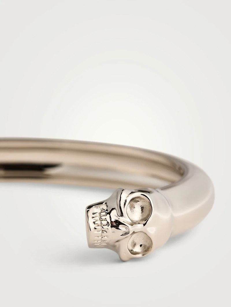 Twin Skull Bangle Bracelet