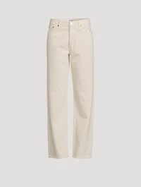 Long Straight-Leg Jeans