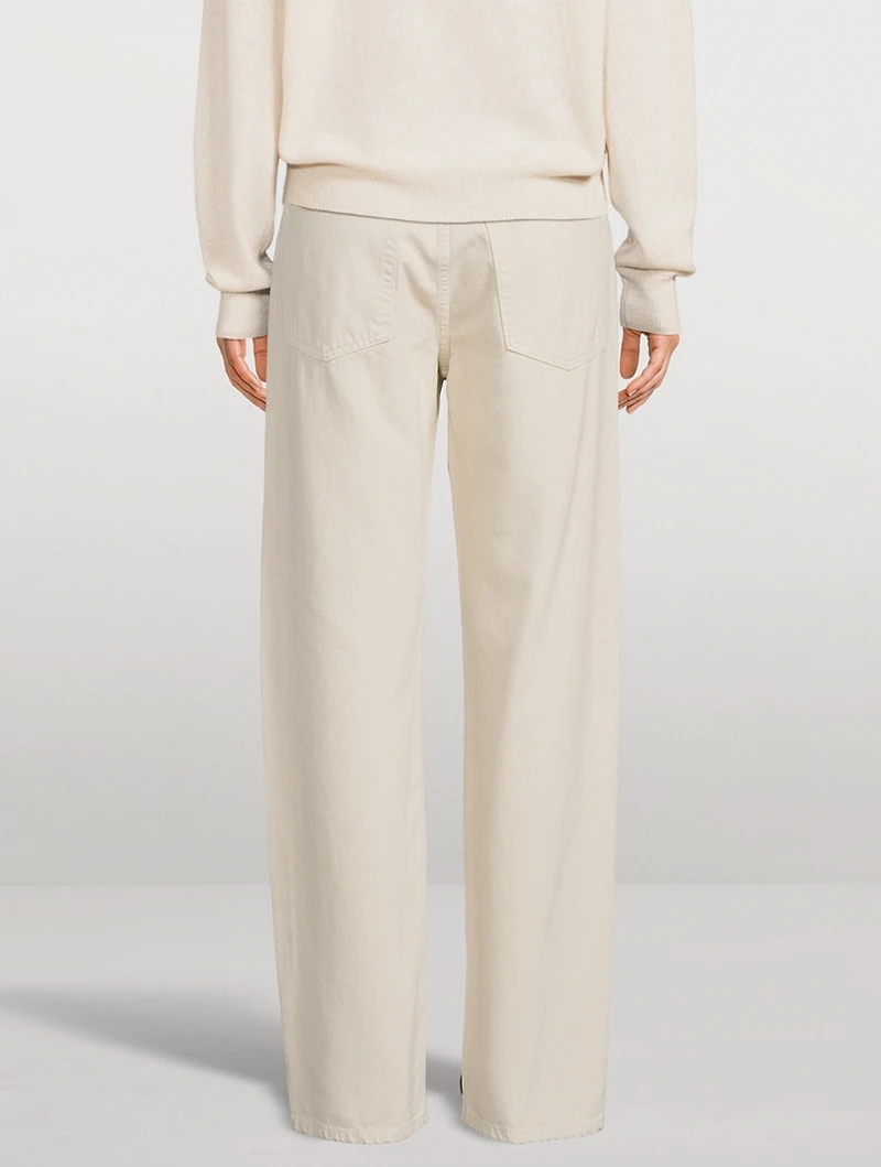 Long Straight-Leg Jeans