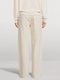 Long Straight-Leg Jeans