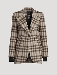 Birkin Wool Blazer With Ribbed Cuffs