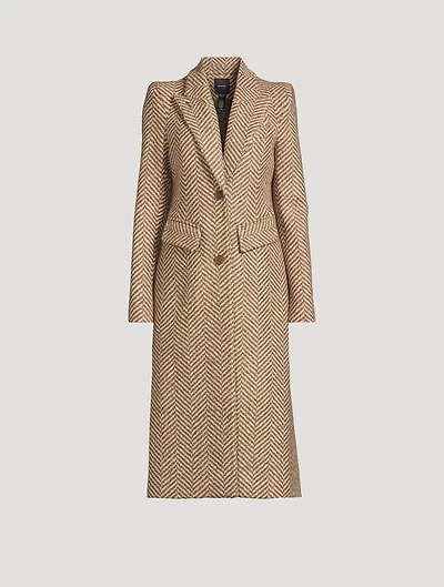 Pagoda Brando Herringbone Coat